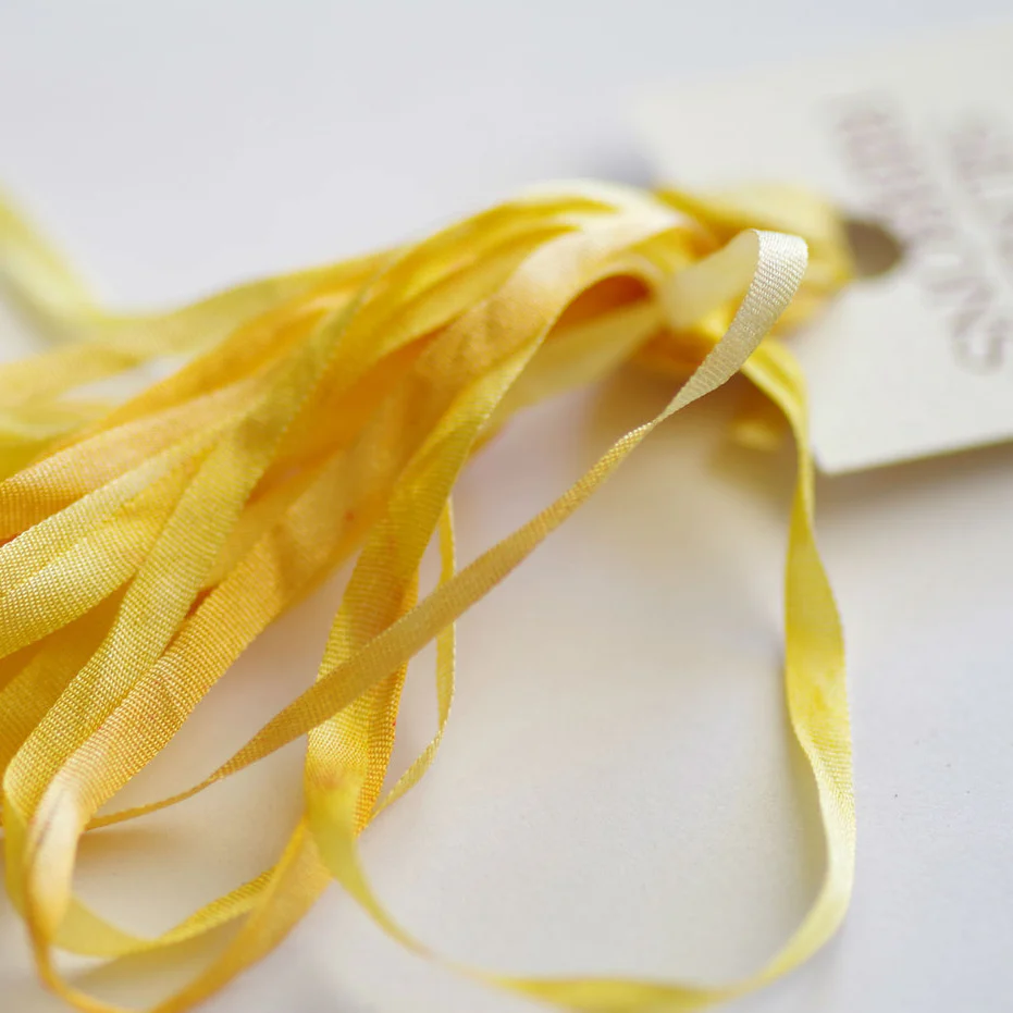 The ThreadGatherer Silk Ribbon, Sunflower Yellow 030 - Image 2