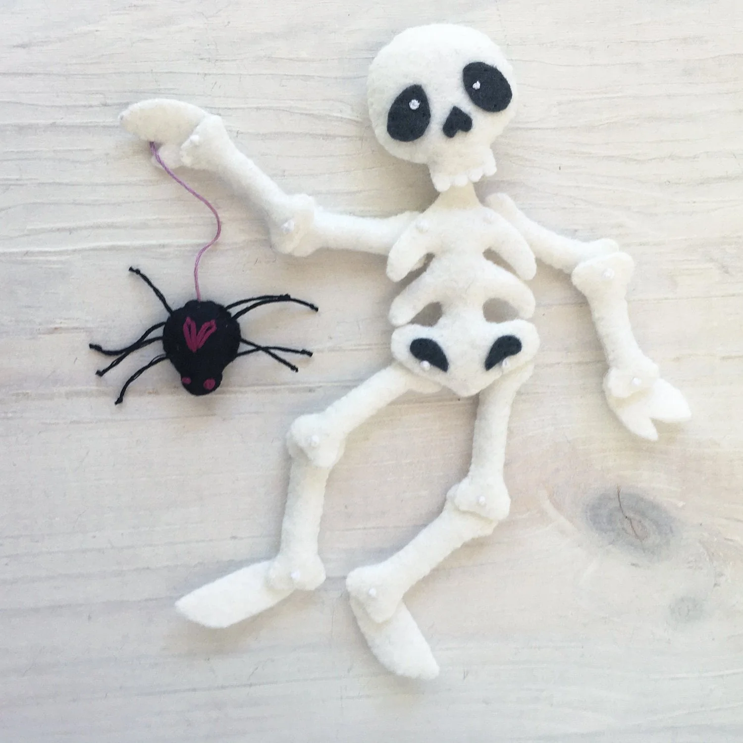 Skelly and Spidey felt pattern - Image 2