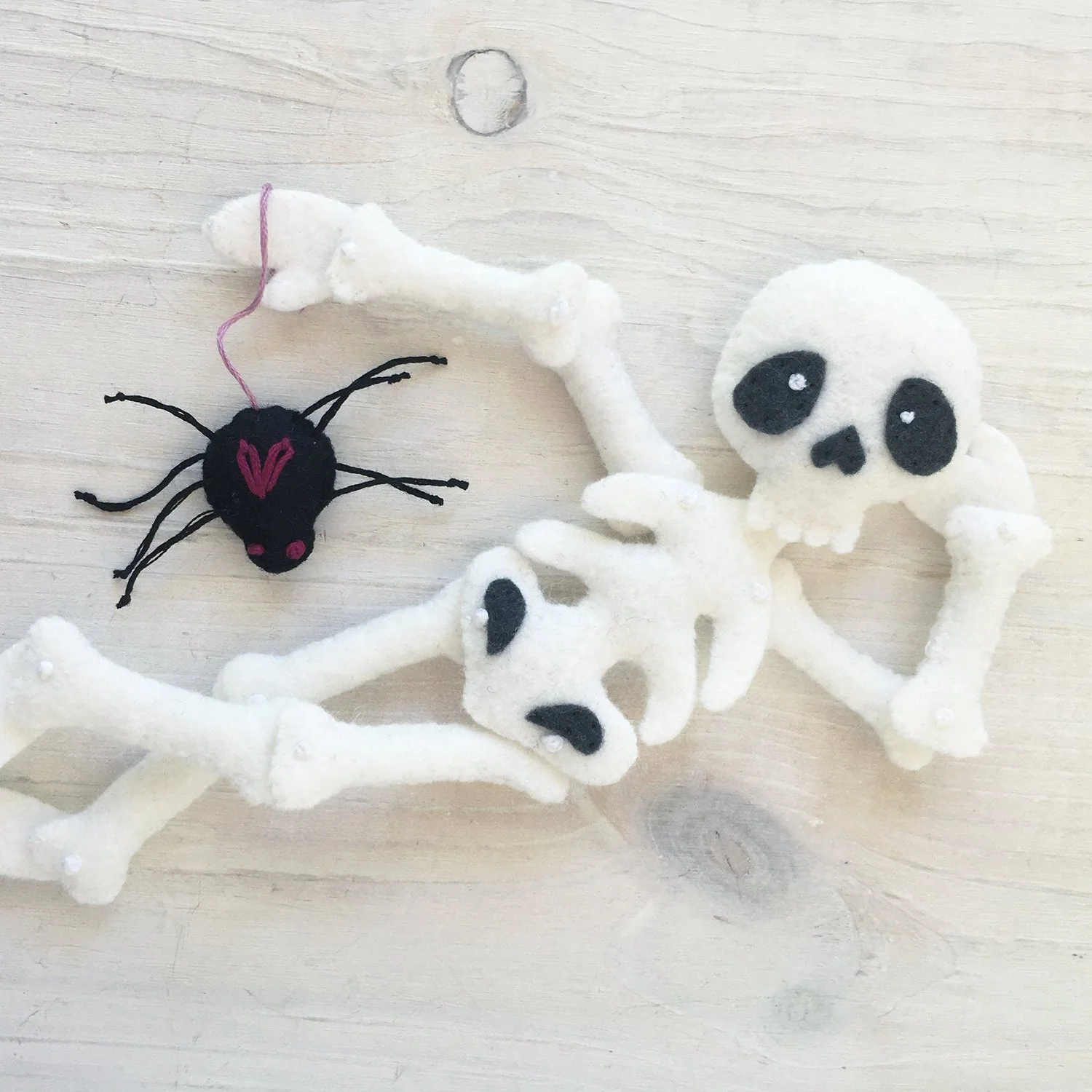Skelly and Spidey felt pattern - Image 3