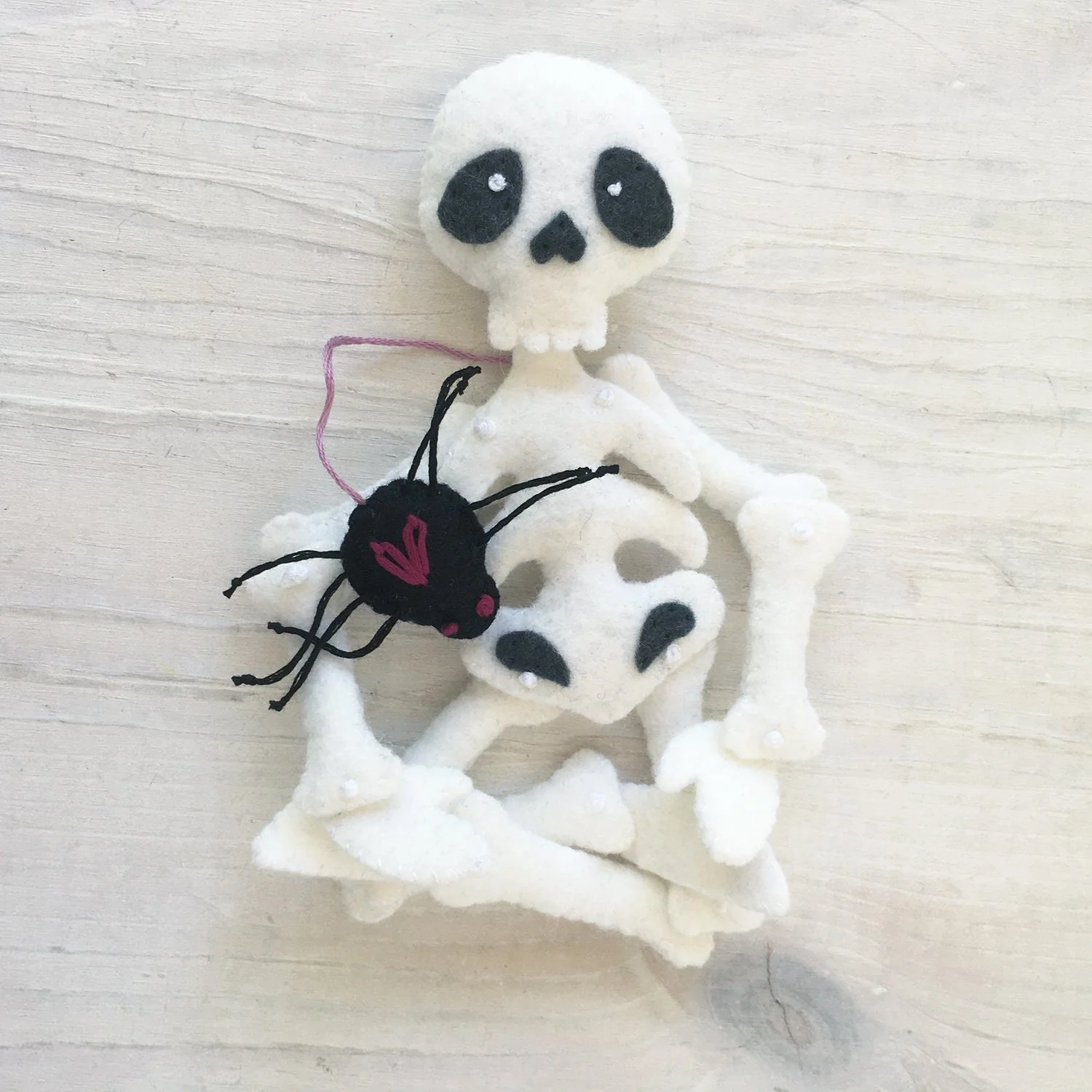 Skelly and Spidey felt pattern - Image 4