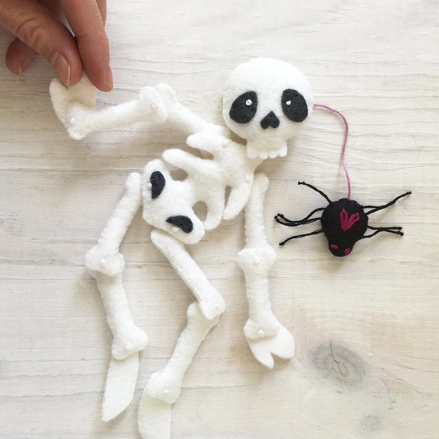 Skelly and Spidey felt pattern - Image 7