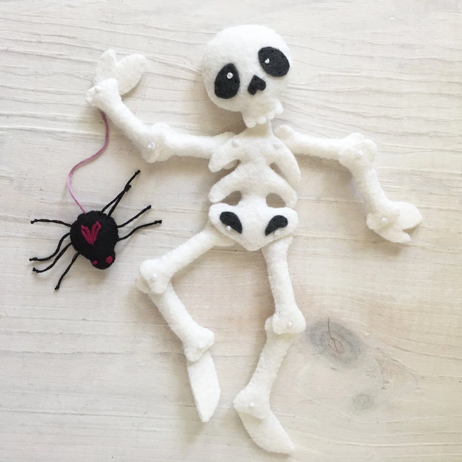 Skelly and Spidey felt pattern - Image 8
