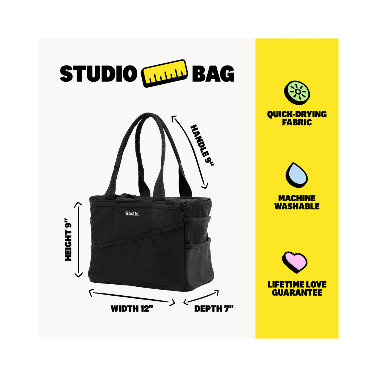 Soolla Studio Bag, Black - Image 6