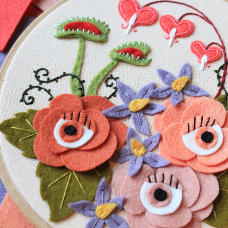 Spooky Felt Floral by BZ Creations - Image 2