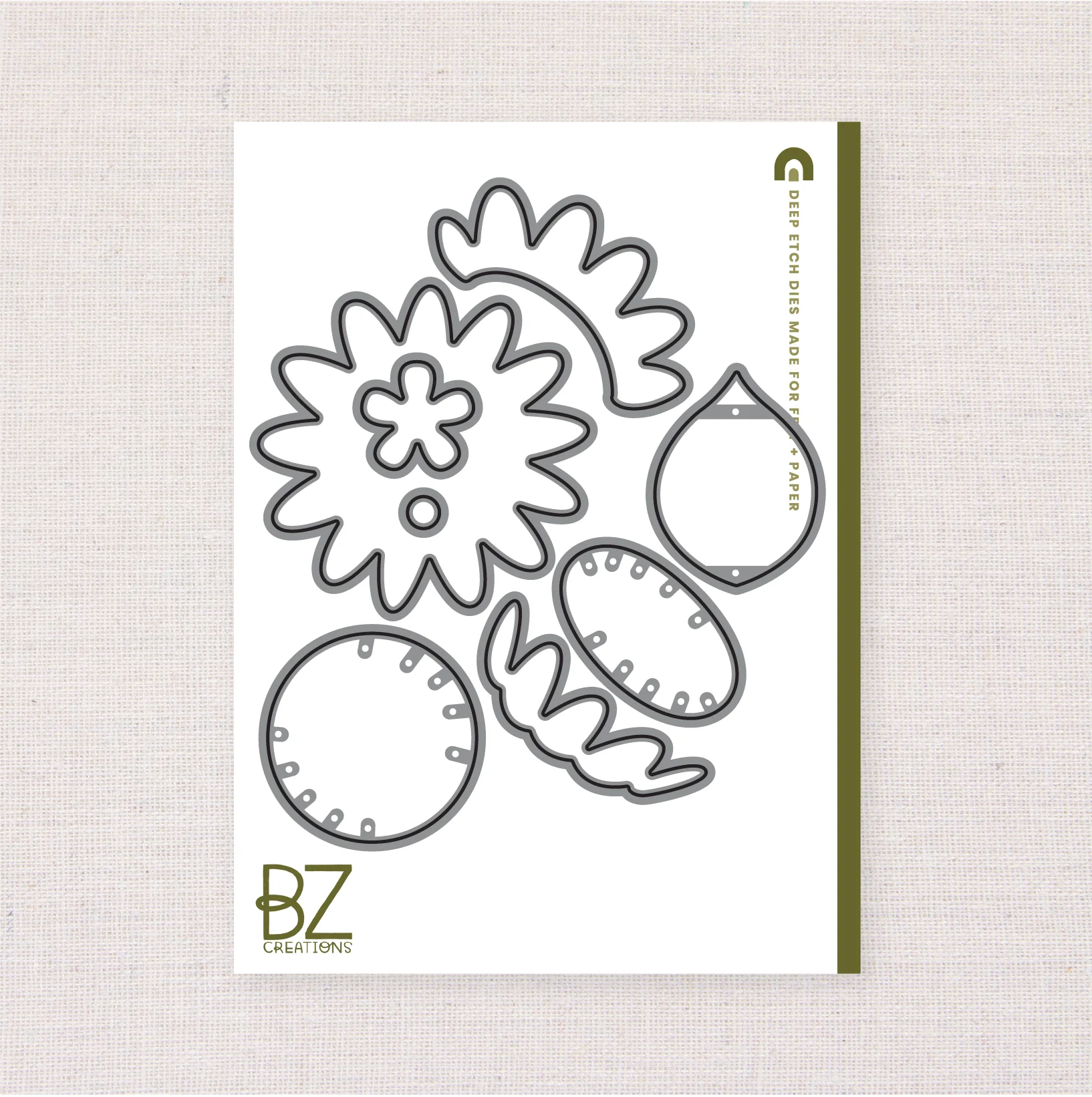 BZ Spray of Sunflowers, Deep Etch Die - Image 3