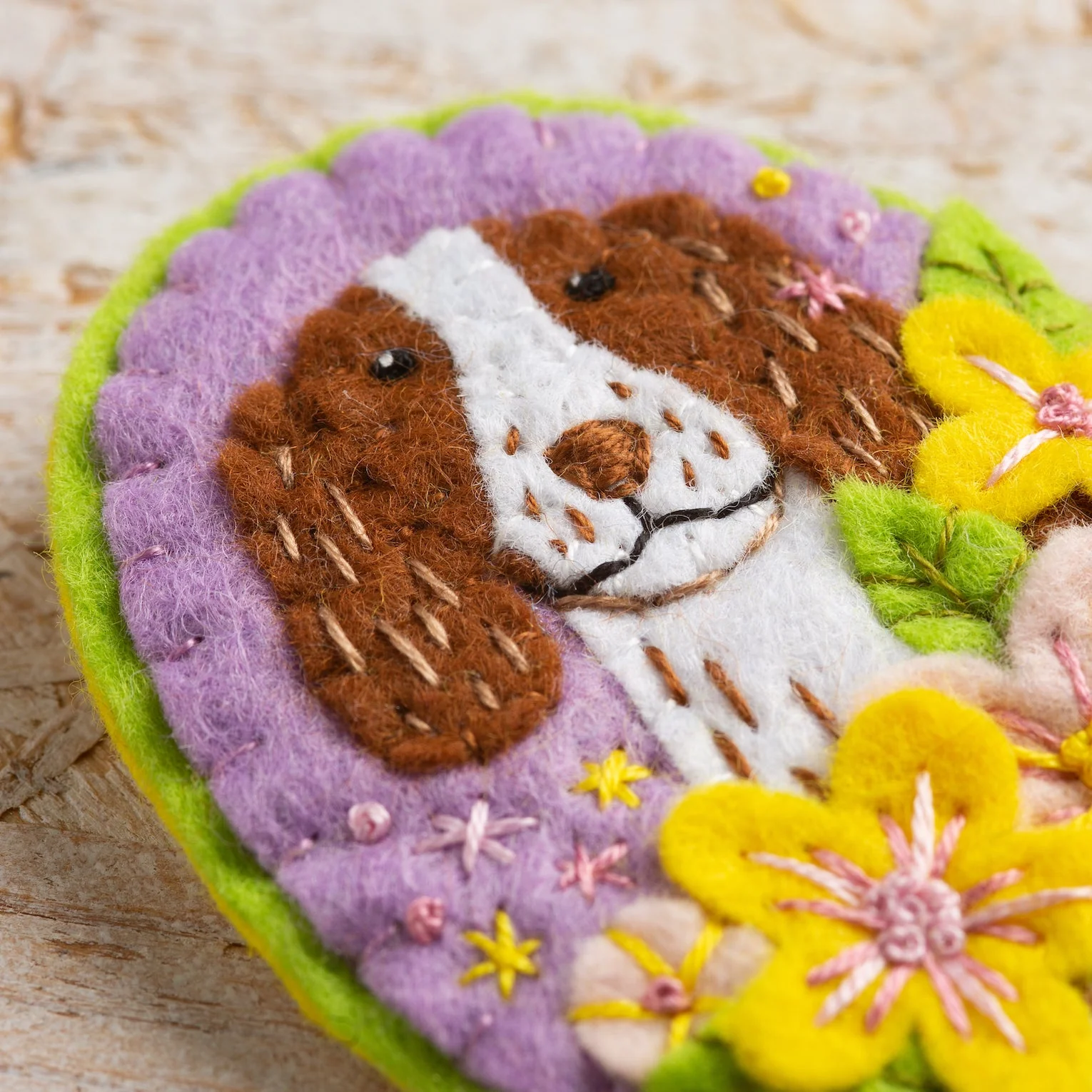 Springer Spaniel Brooch Felt Craft Kit - Image 3