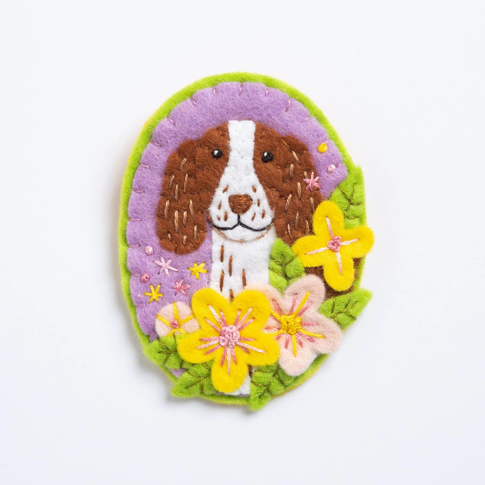 Springer Spaniel Brooch Felt Craft Kit - Image 4