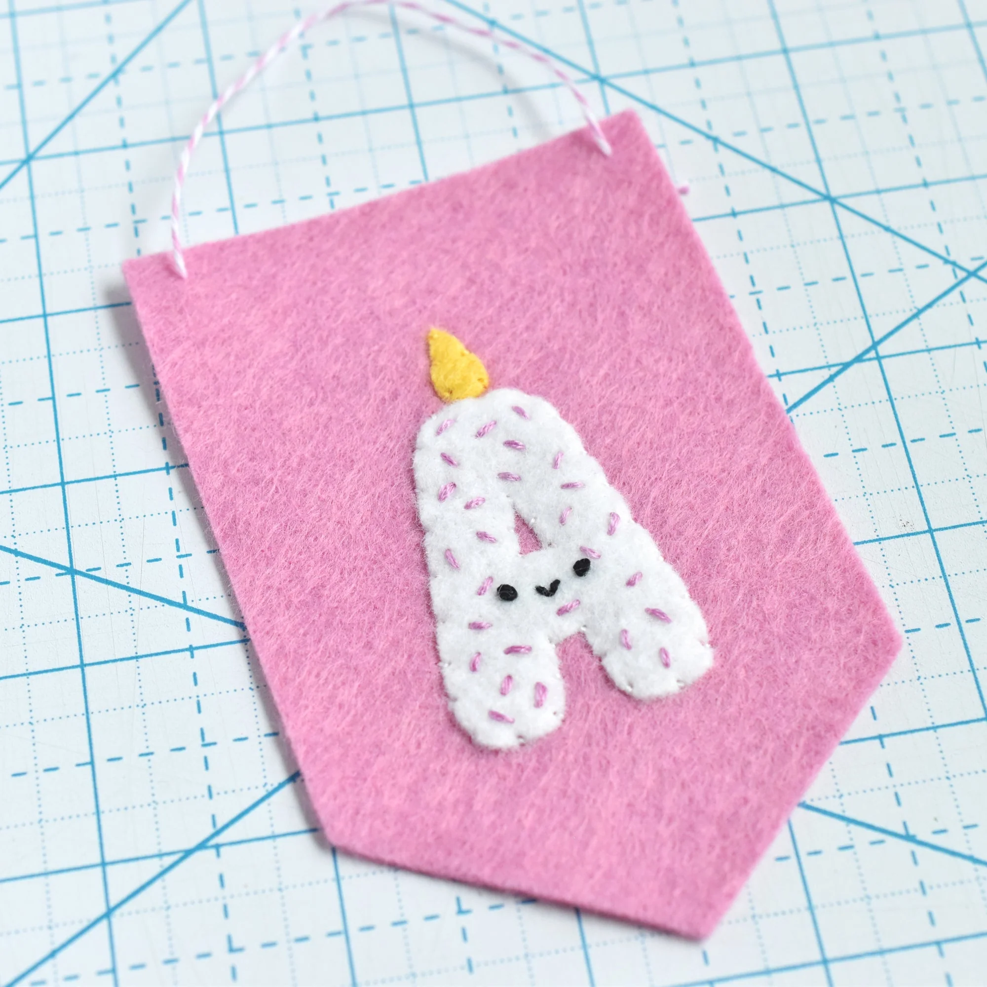 Sprinkles Alphabet Felt Appliqué & Embroidery Pattern - Image 2