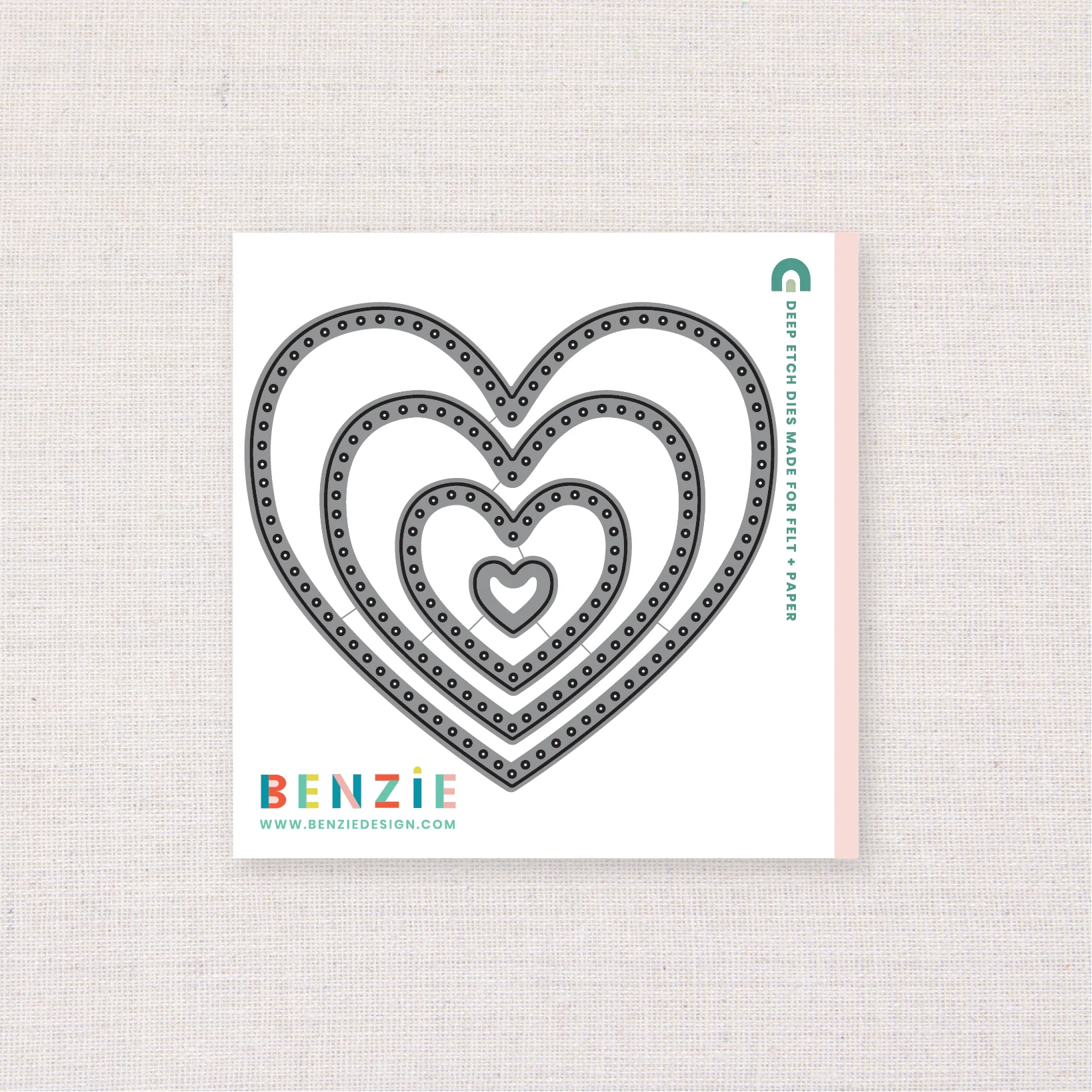 Stitchable Nesting Hearts, Deep Etch Die - Image 2
