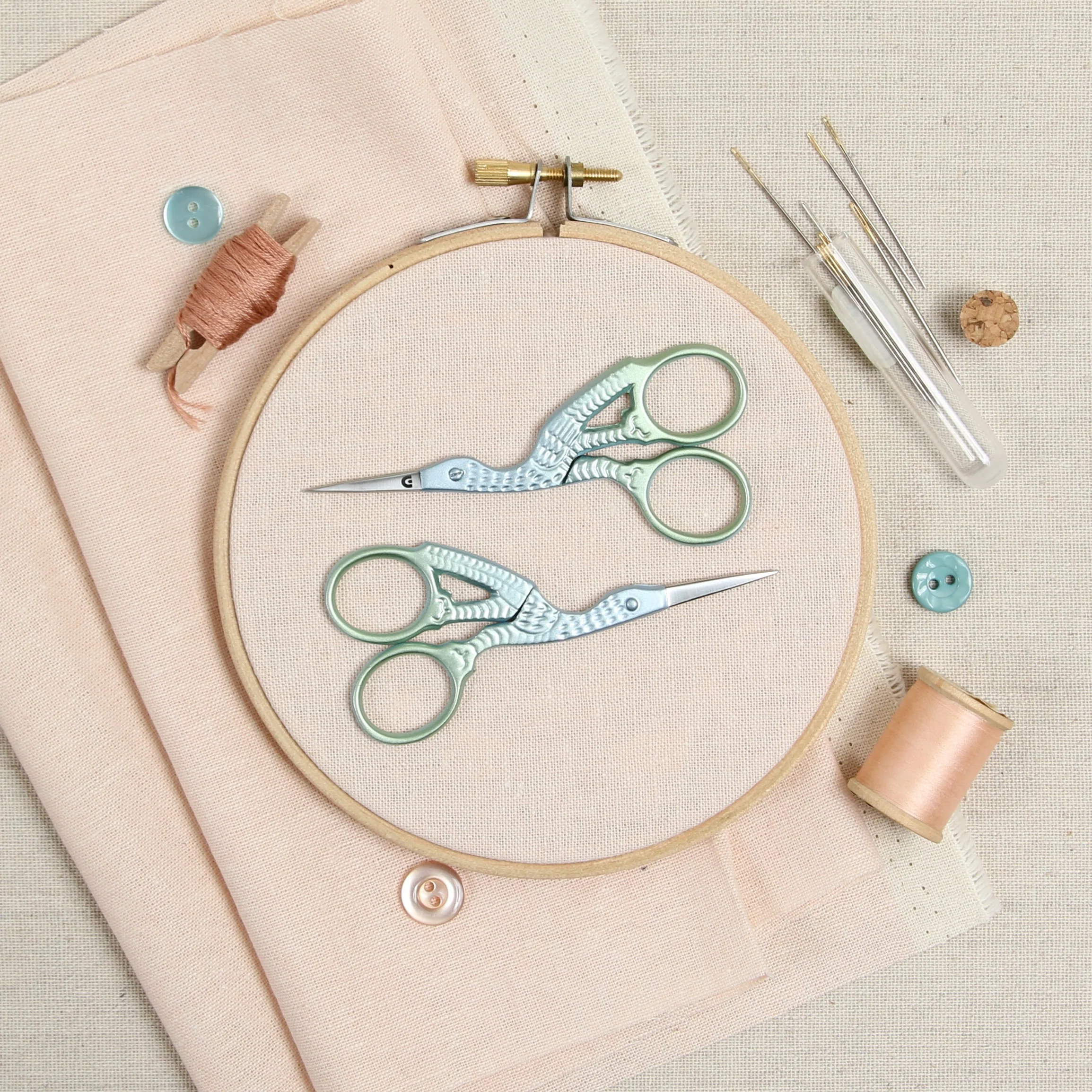 Stork Scissors, Blue Beryl - Image 3