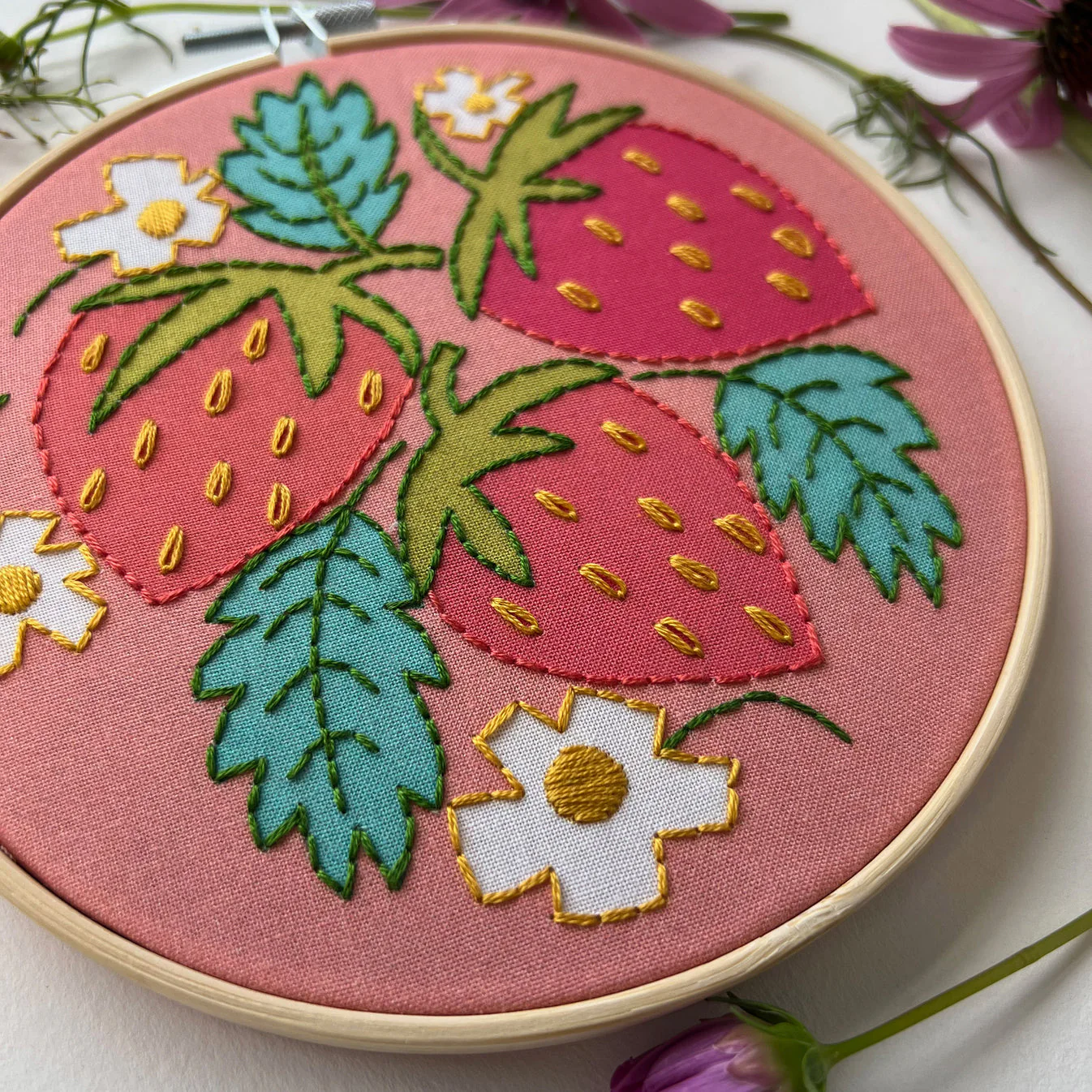 Strawberries Embroidery Kit - Image 2