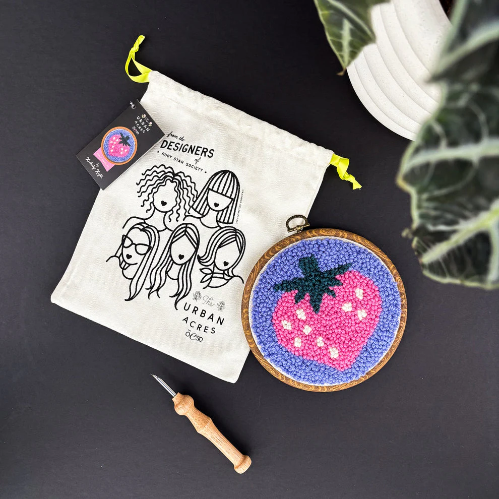 Strawberry by Kimbery Kight, Punch Needle Kit