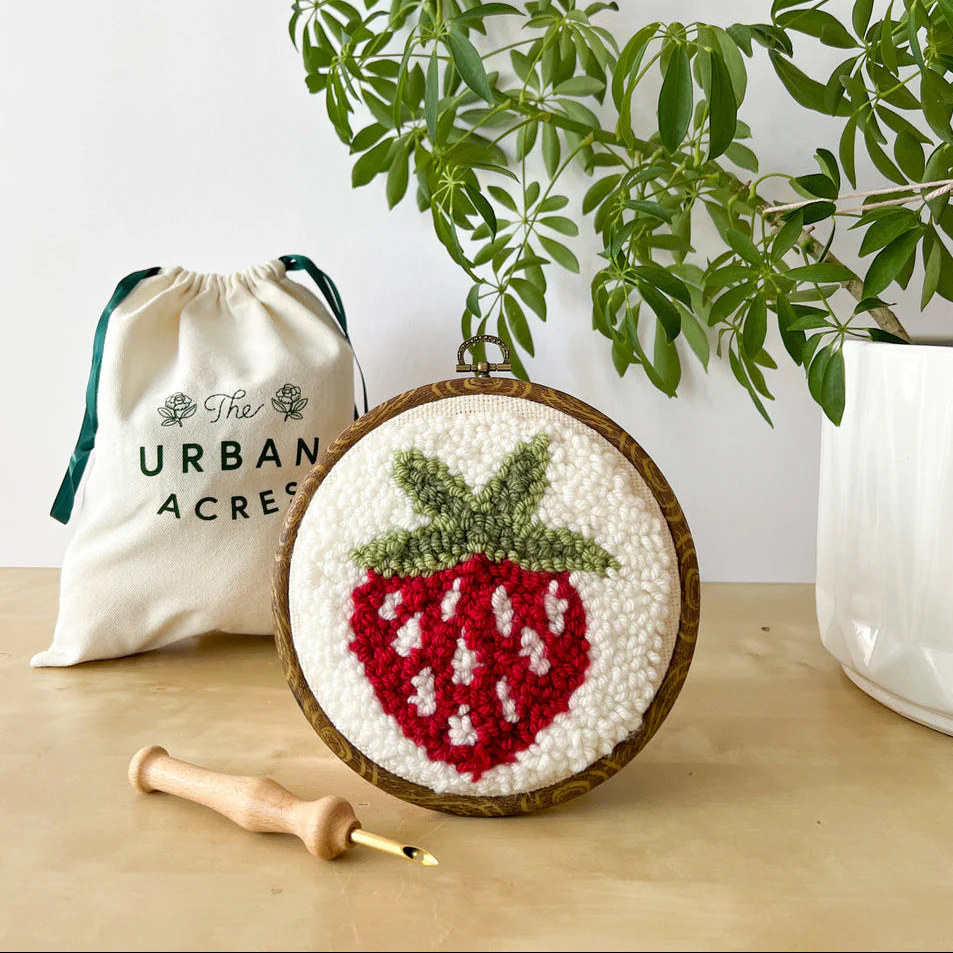 Strawberry, Punch Needle Kit - Image 2