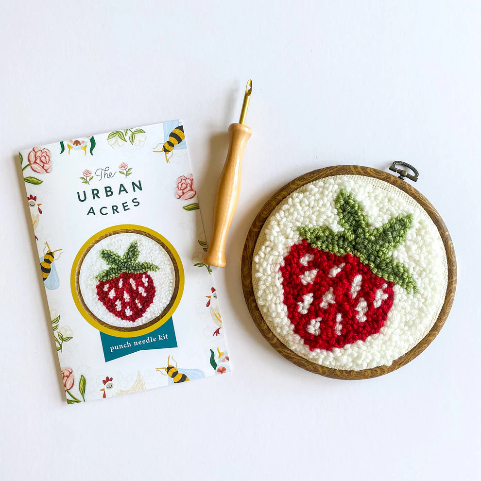 Strawberry, Punch Needle Kit - Image 3
