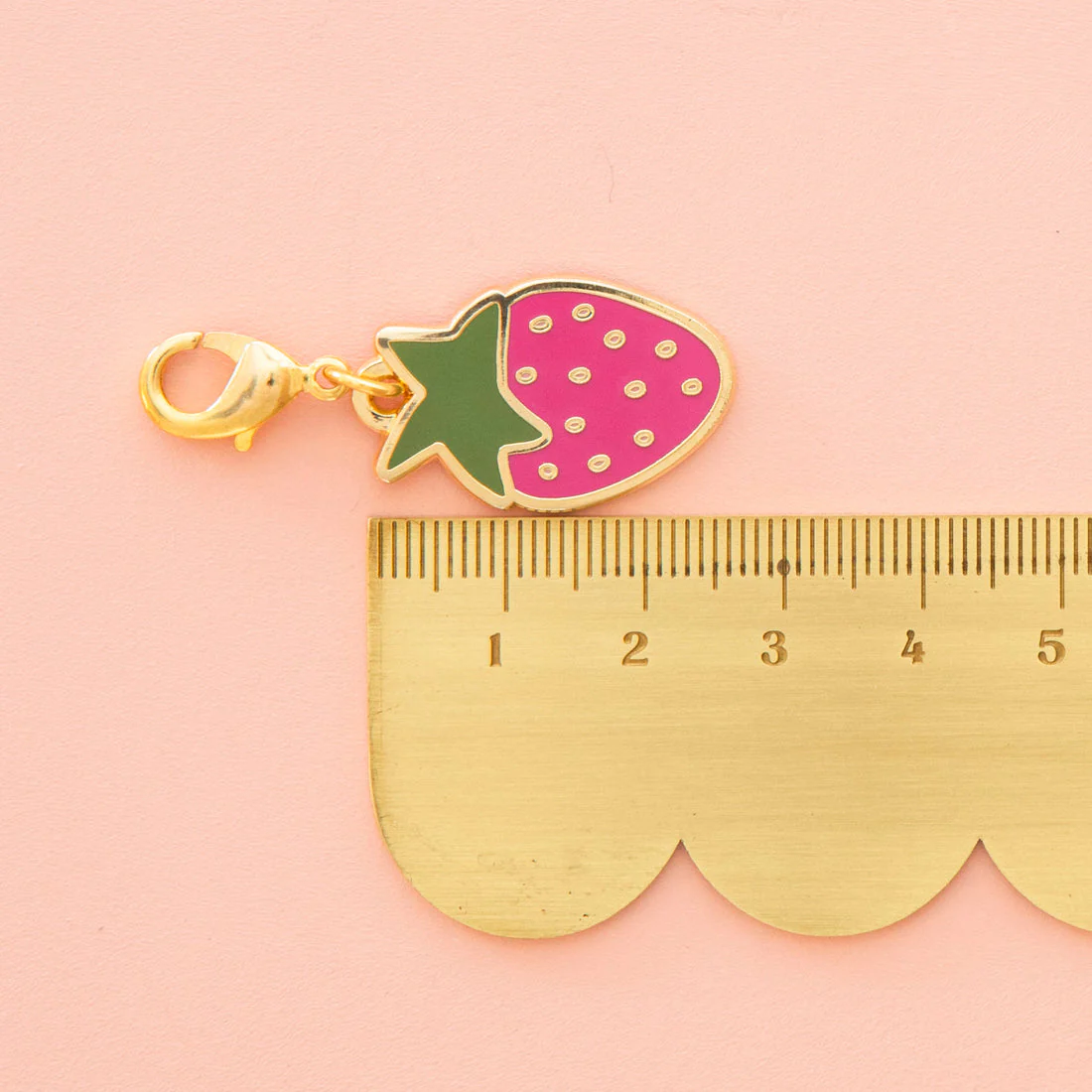 Strawberry, Zipper Charm - Image 2