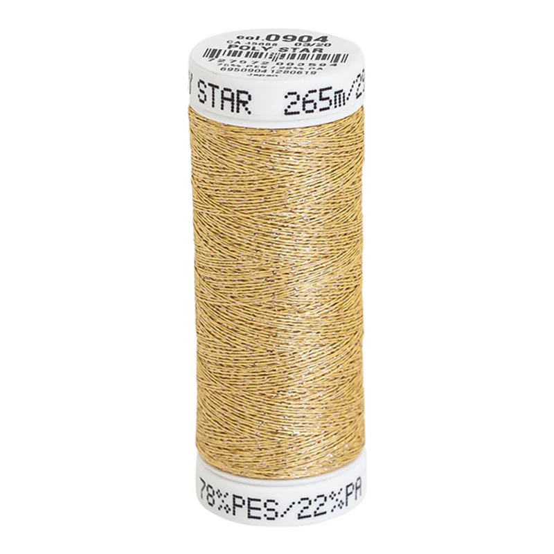 Sulky Poly Sparkle, Gold 0904