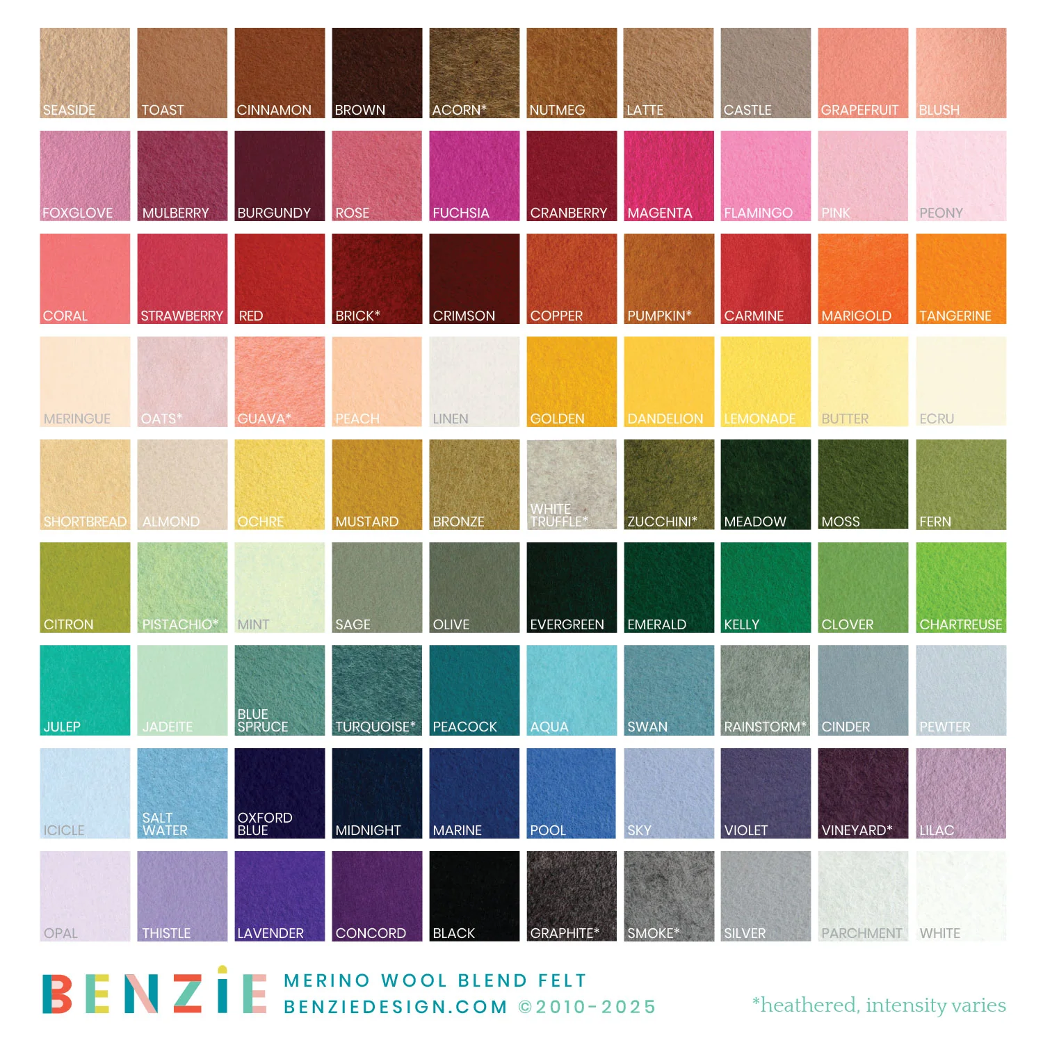 Wool Blend Felt Swatch Chart - Image 4