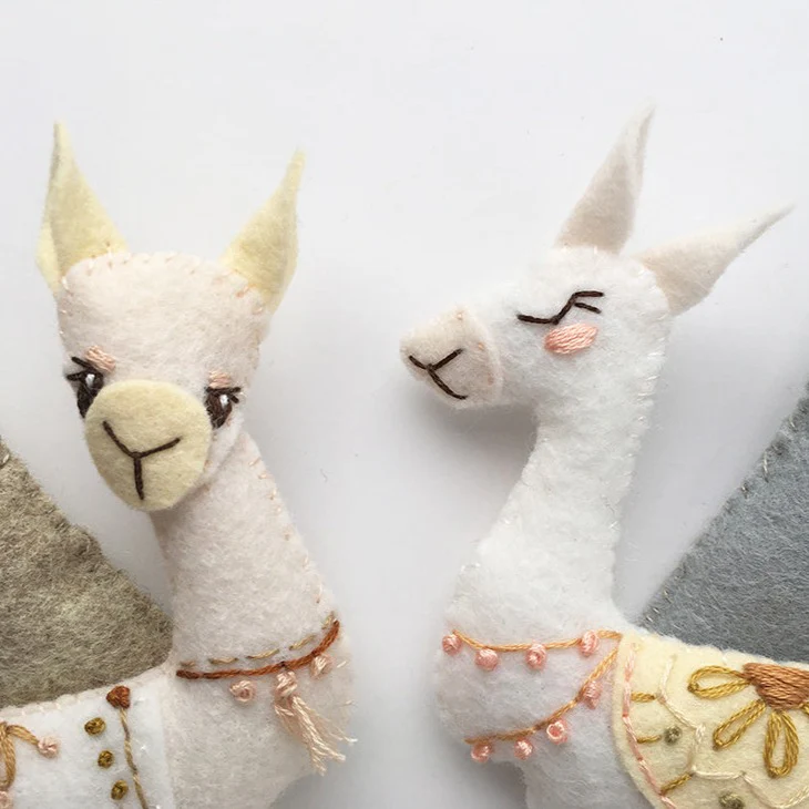Sweet Llamas Felt Pattern - Image 5