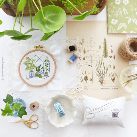Tiny Greenhouse, 4" Embroidery Kit - Image 3