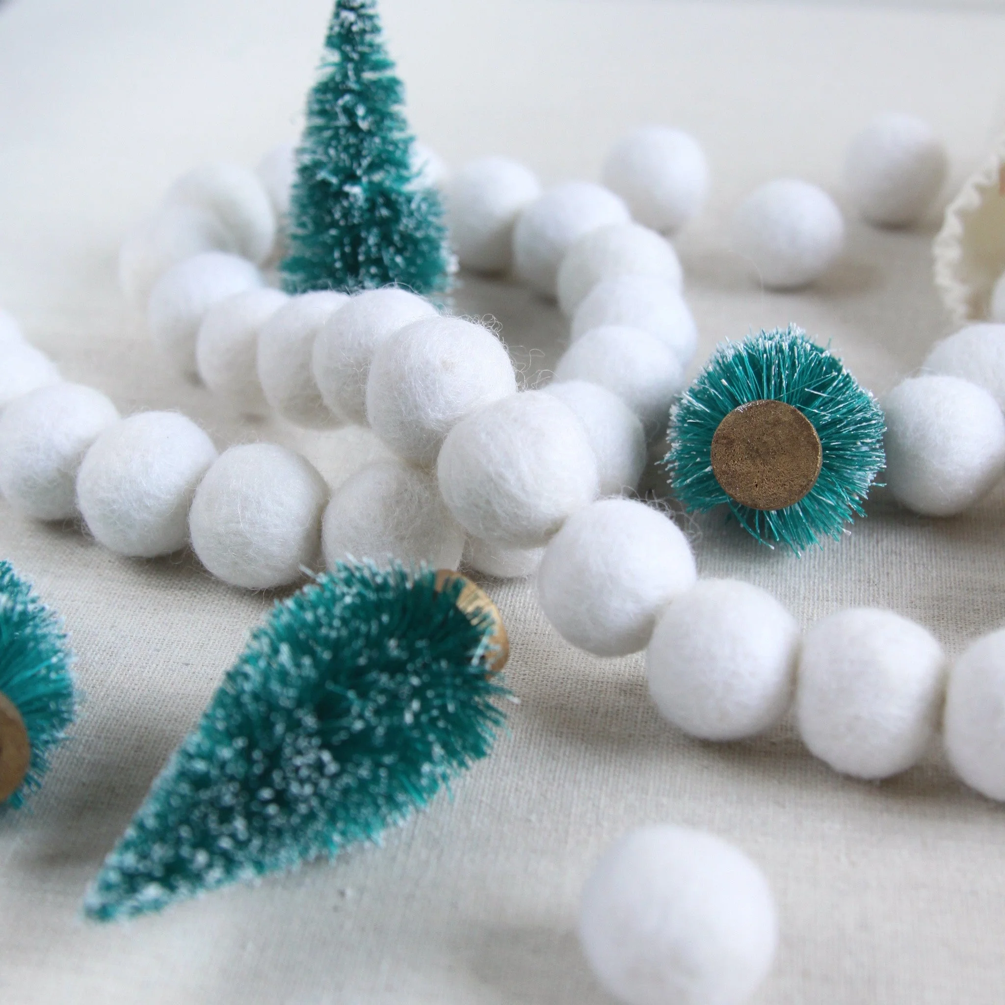White Felt Balls - Image 3
