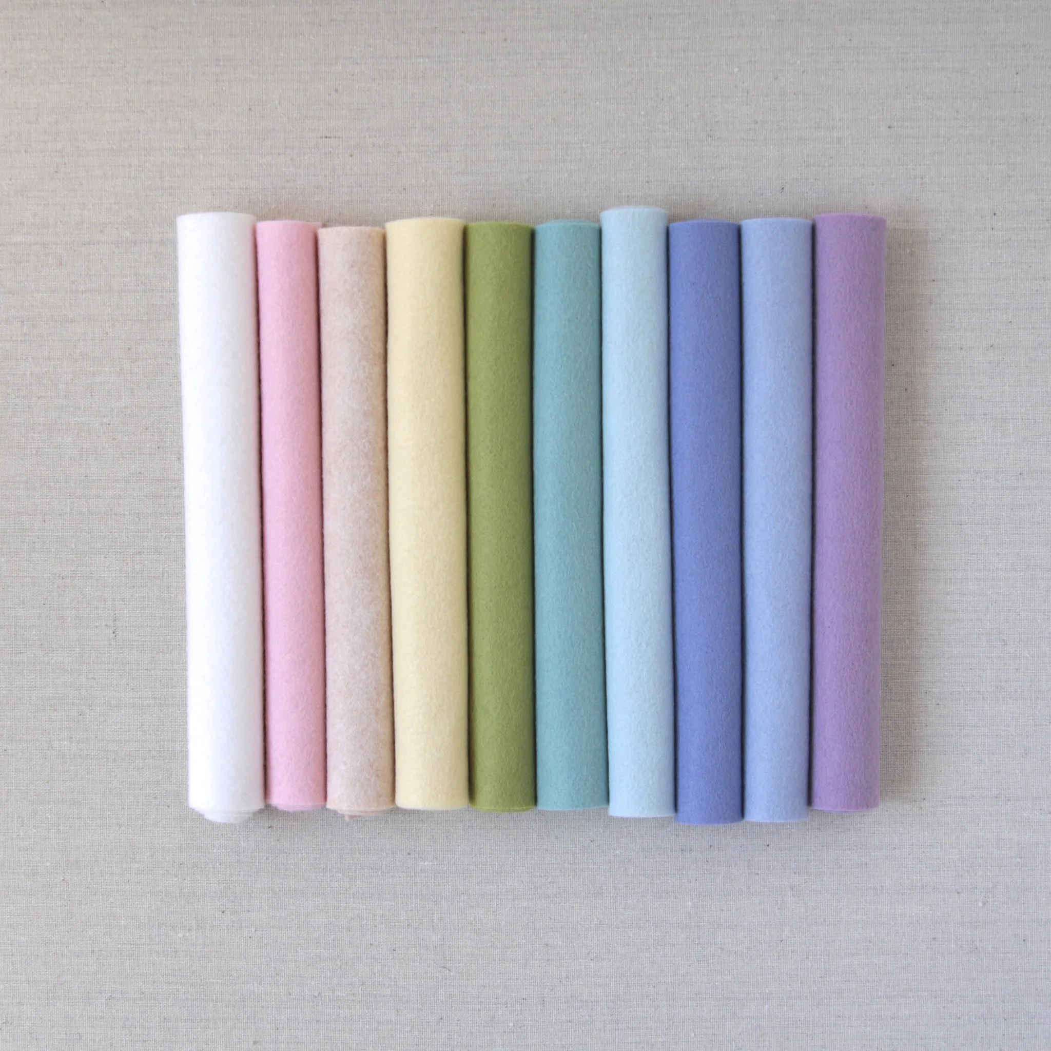 White Wool Blend Felt - Image 3