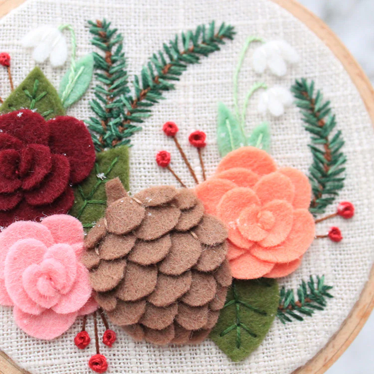 Winter Felt Floral by BZ Creations - Image 2