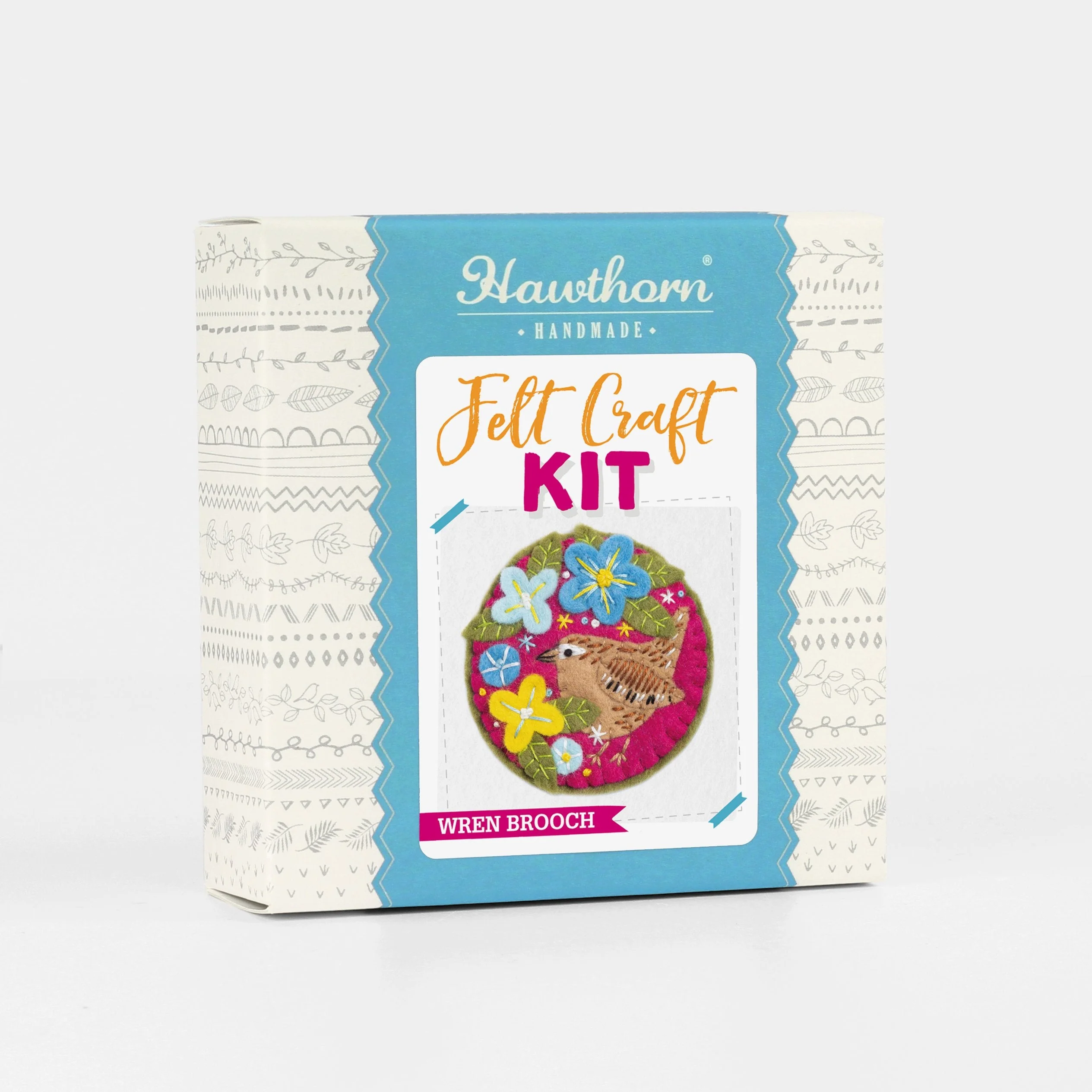 Wren Felt Craft Brooch Kit - Image 2