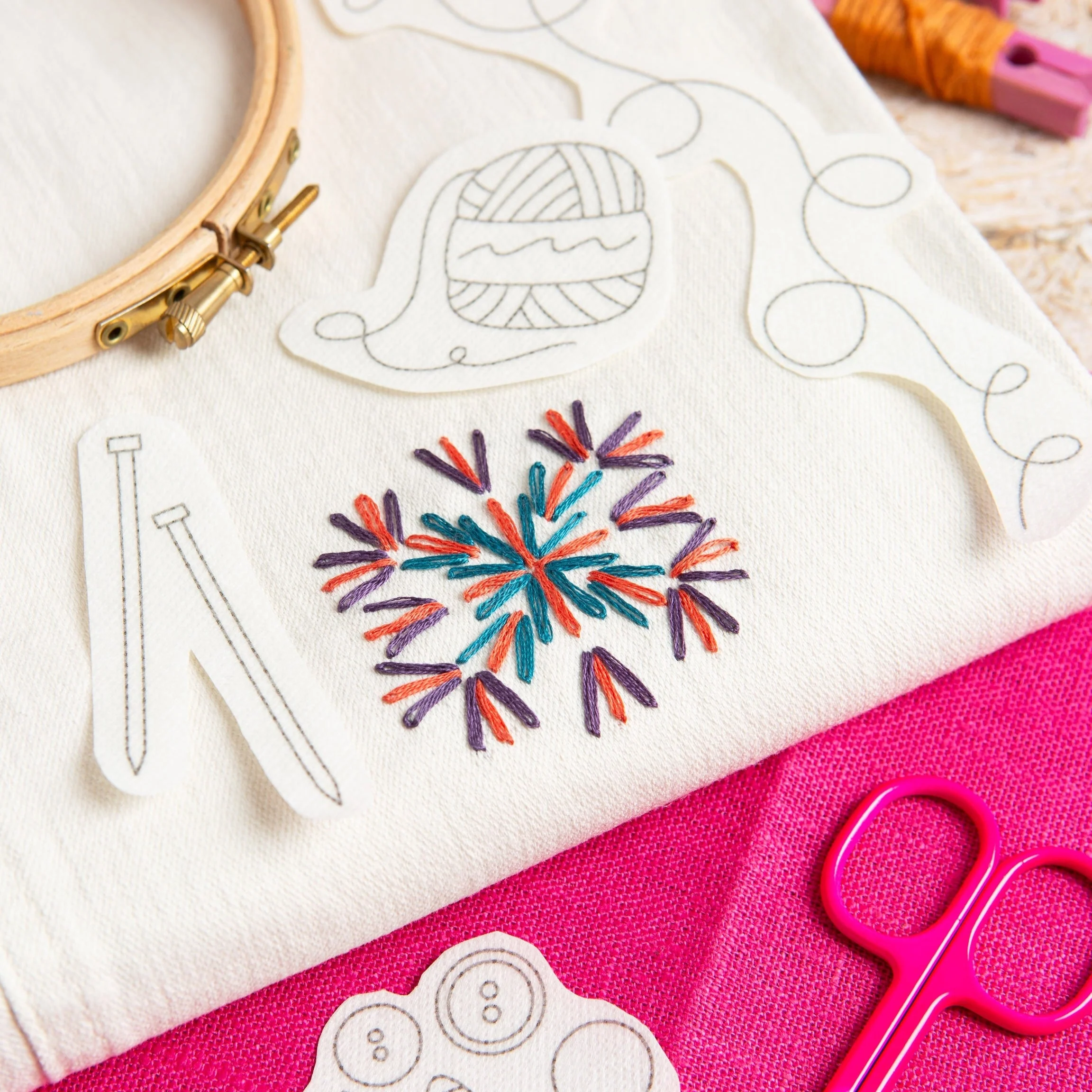 Yarn Stash, Stick + Stitch Embroidery - Image 3
