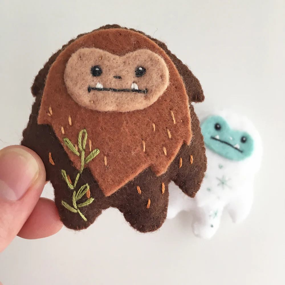 Yeti and Sasquatch Felt Pattern - Image 4