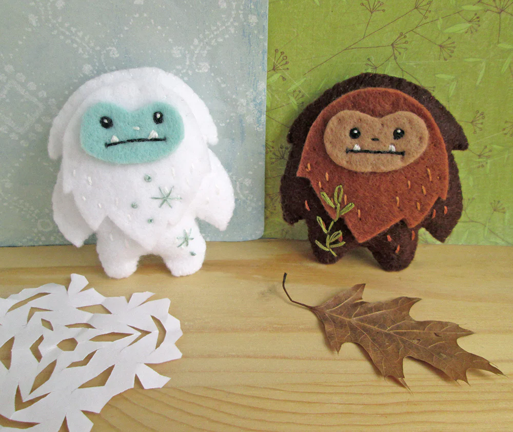 Yeti and Sasquatch Felt Pattern - Image 5