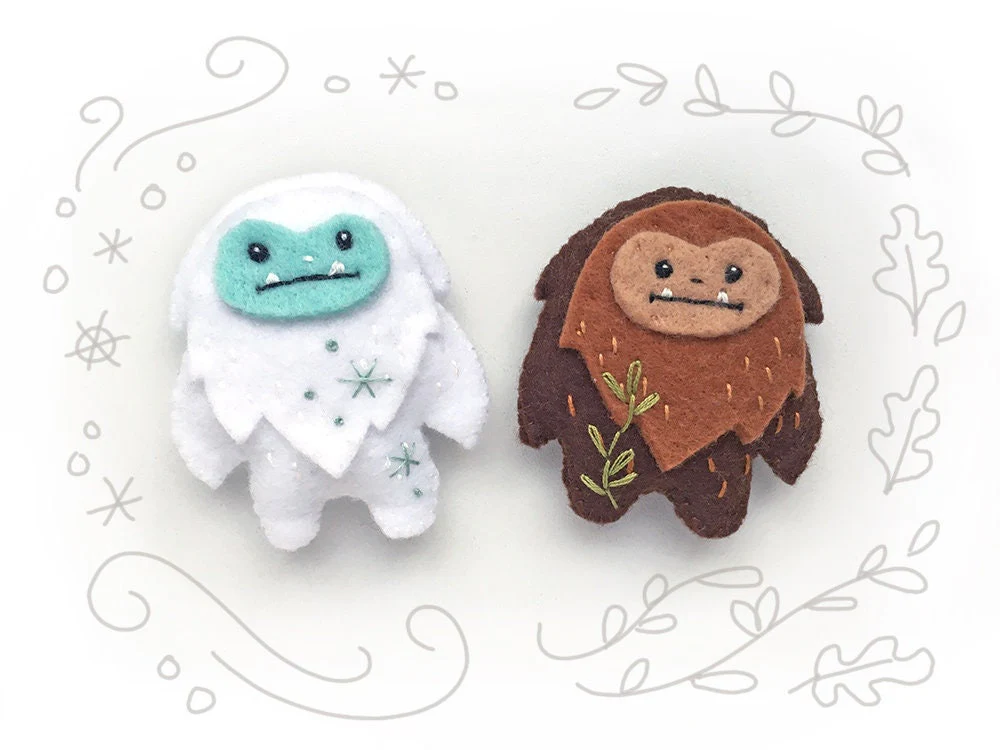 Yeti and Sasquatch Felt Pattern - Image 6