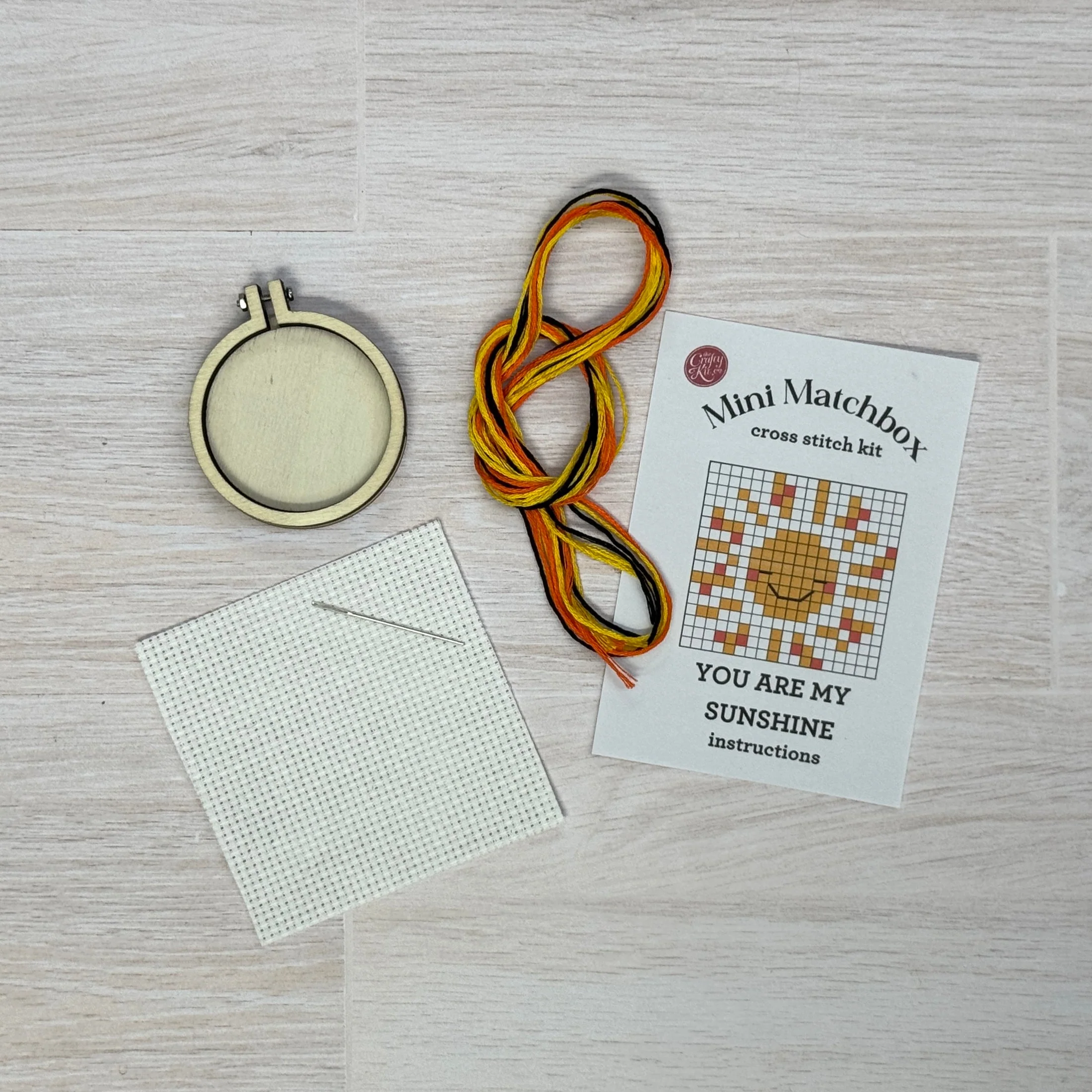 You are my Sunshine, Matchbox Cross Stitch Kit - Image 5